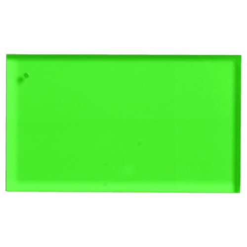 Neon Green Solid Color Place Card Holder