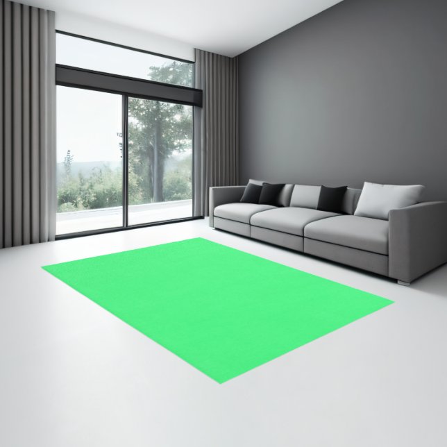 Neon green solid color. rug (Insitu (Indoor 3))