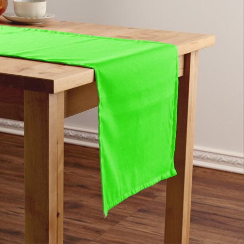 Neon Green Solid Color Short Table Runner