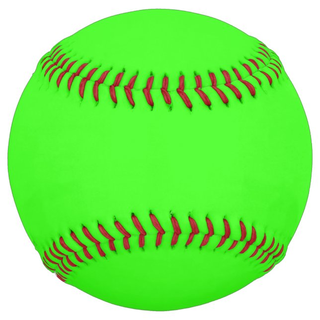 Neon Green Solid Color Softball (Front)