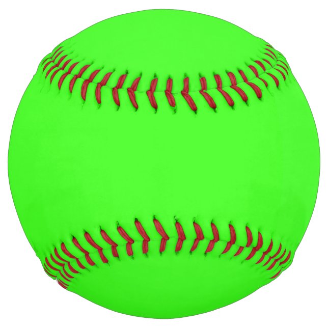 Neon Green Solid Color  Softball (Front)
