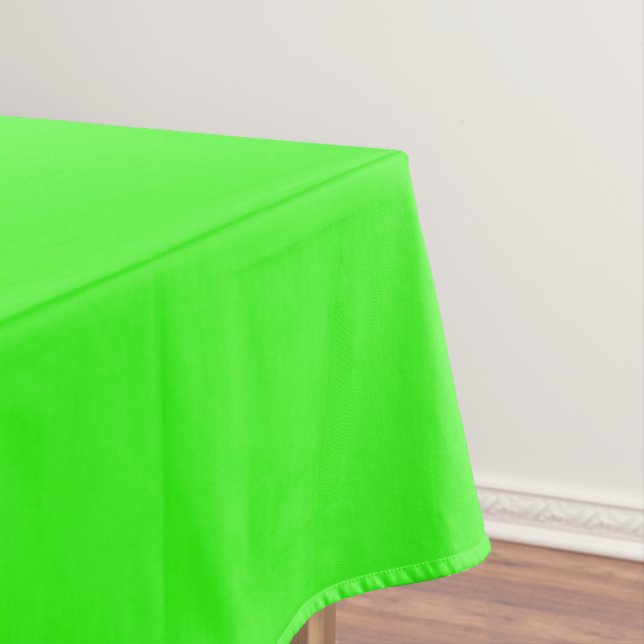 Neon Green Solid Color  Tablecloth (In Situ)