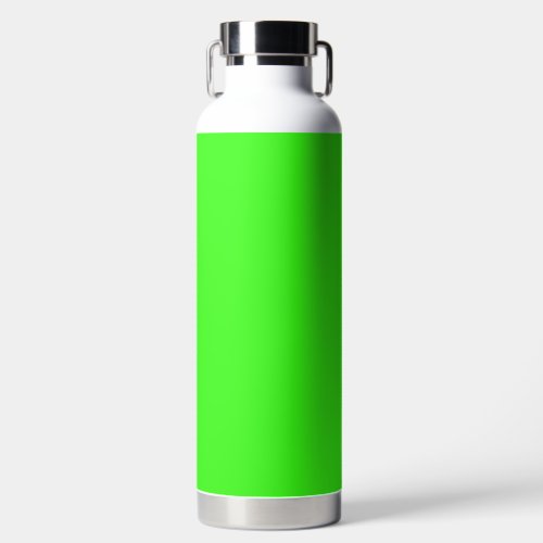 Neon Green Solid Color Water Bottle