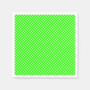 Neon Green Spotted Napkins