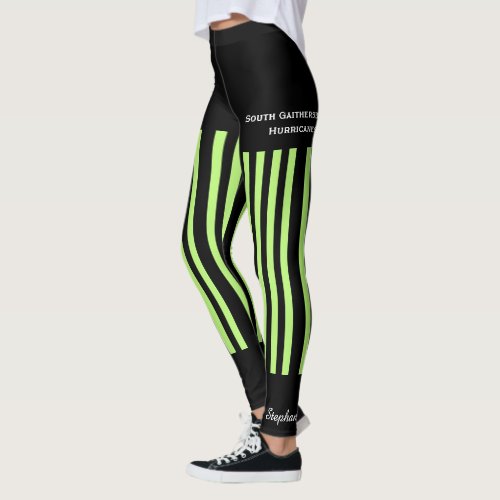 Neon Green Team Club  Yoga Fake Shorts Leggings