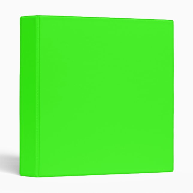 Neon Green Vinyl Binder (Front/Spine)