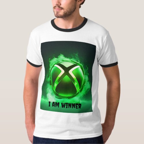 Neon Green Xbox Logo Gamers Delight T_shirt Des