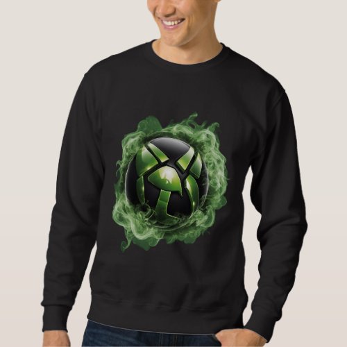 Neon Green Xbox Smoke Exclusive 8K T_Shirt Design Sweatshirt