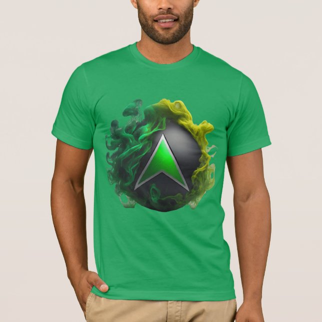 Neon Green Xbox Smoke T-Shirt (Front)