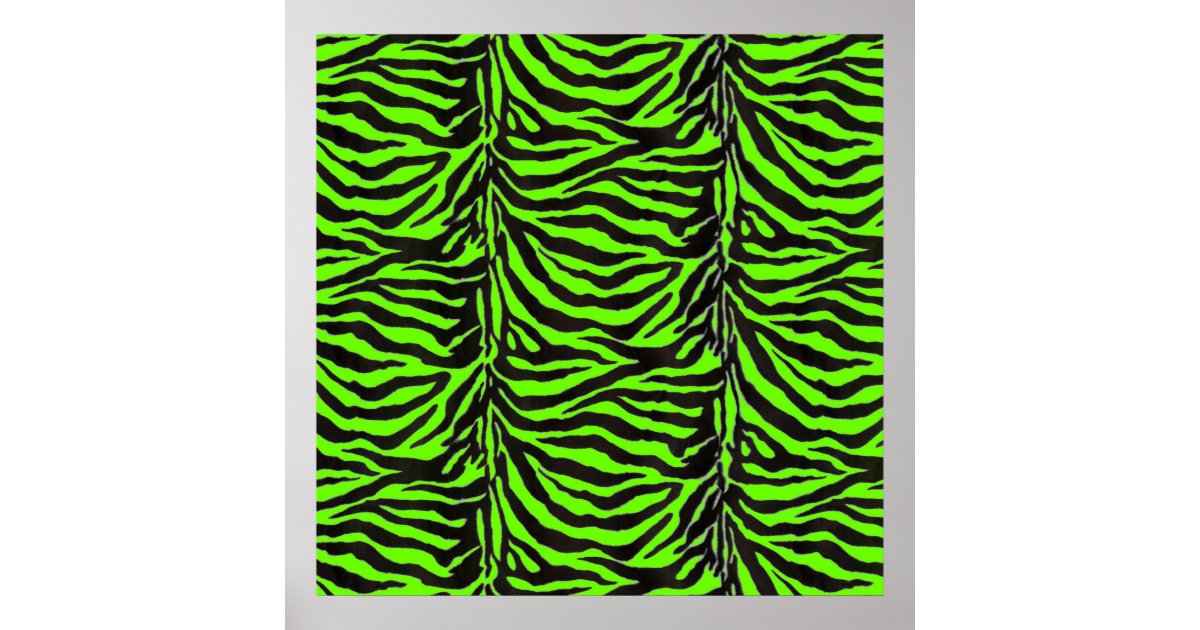 neon green zebra print backgrounds