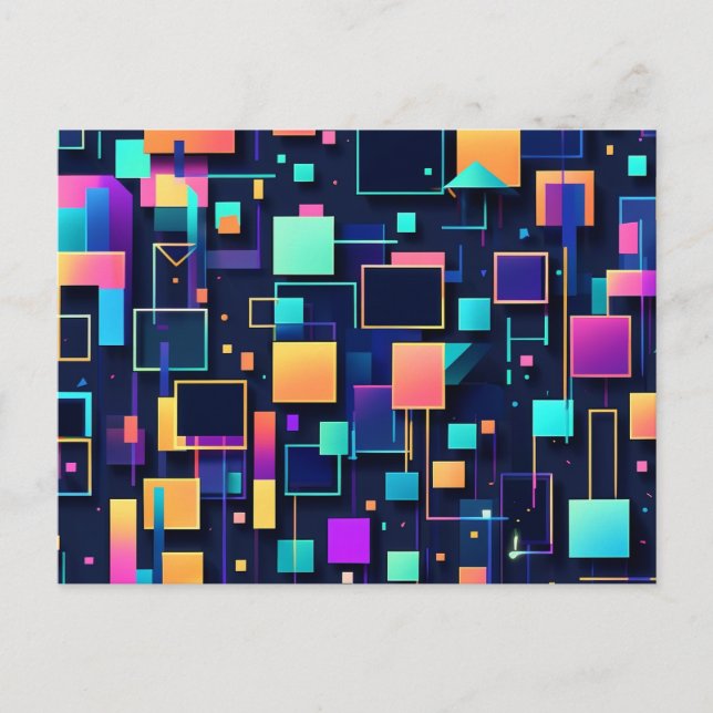 Neon Gridlock Postcard (Front)