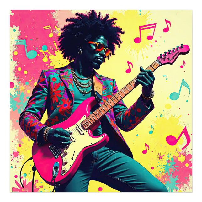 Neon Groove Collective — Psykedelisk Konst & Musik Photo Print (Front)