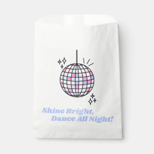 Neon Groovy Disco Ball Favor Bag