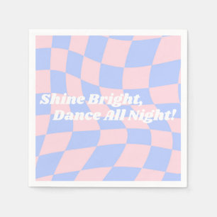 Neon Groovy Disco Birthday Napkins