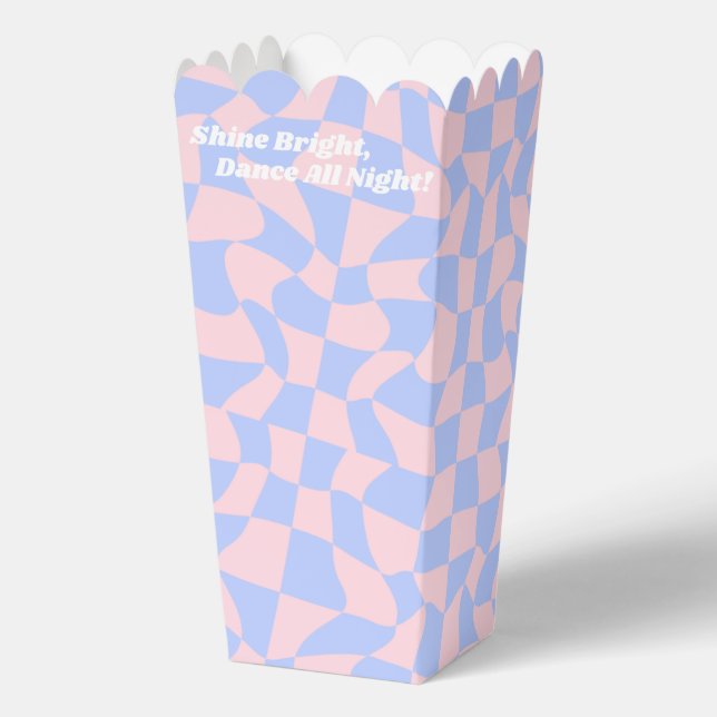 Neon Groovy Disco Favor Boxes (Back)