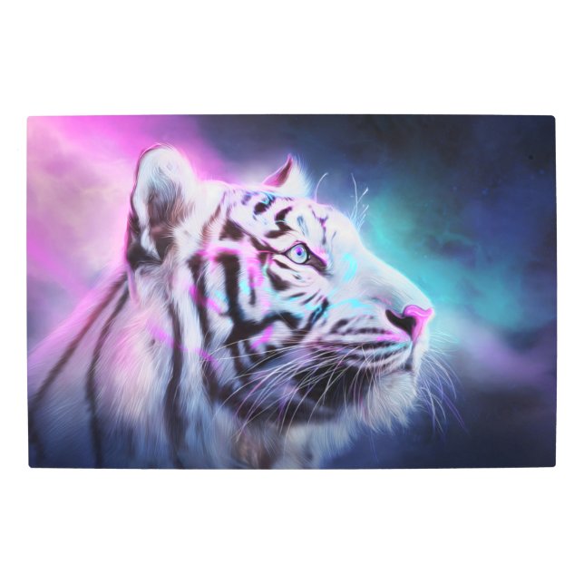 Neon Guardian Metal Print (Front)