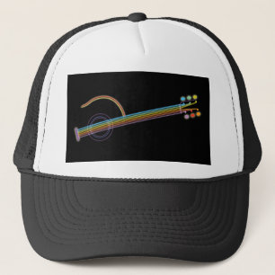 Neon Guitar Trucker Hat