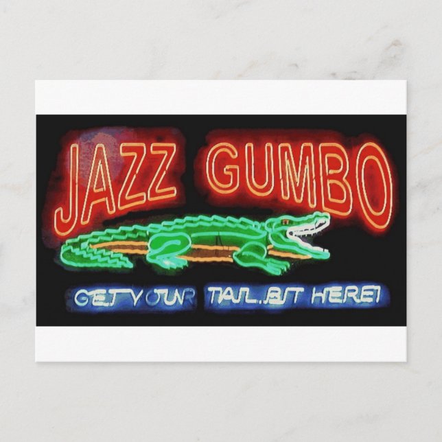 Neon Gumbo Postcard (Front)