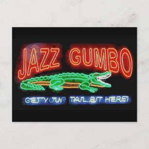 Neon Gumbo Postcard