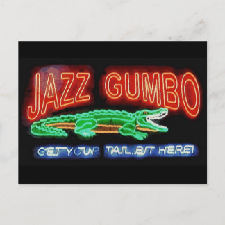 Neon Gumbo Postcard