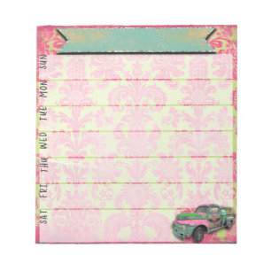 Neon Gypsy Weekly Planner Notepad