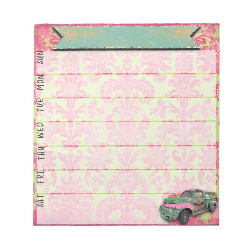 Neon Gypsy Weekly Planner Notepad