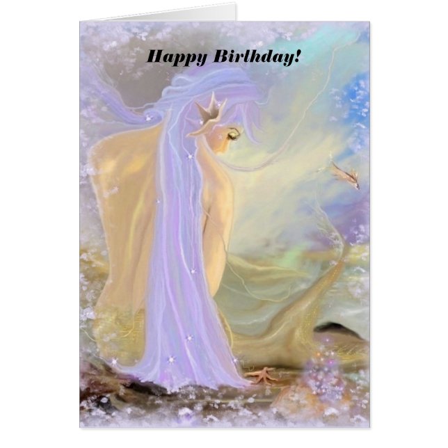 Neon-Haired Mermaid 2 Cards (Front)