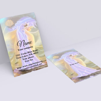 Neon Haired Mermaid Business Card by FairyWoods at Zazzle