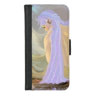 Neon-Haired Mermaid iPhone 8/7 Wallet Case
