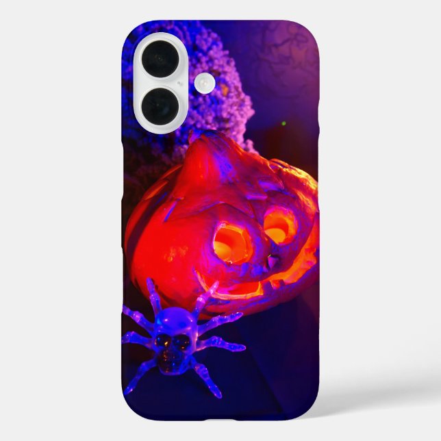 Neon Halloween pumpkins Case-Mate iPhone Case (Back)
