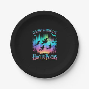 Neon Halloween Witches Png Paper Plates