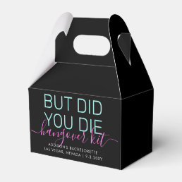 Neon Hangover Relief Kit Personalized Favor Boxes