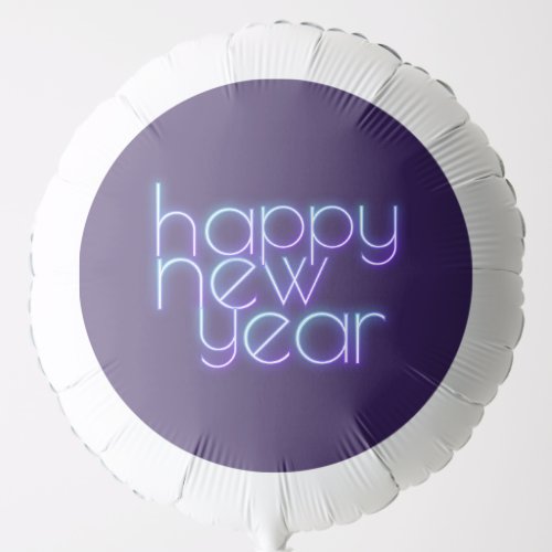 Neon Happy New Year Balloon