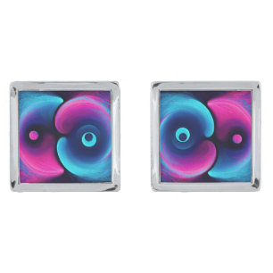 Neon Harmony: A Modern Interpretation of Yin Yang Cufflinks