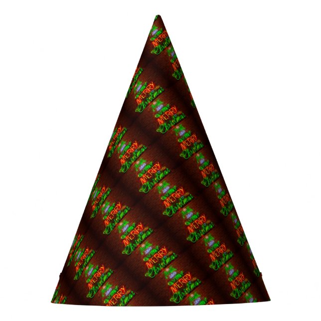 Neon Have A Very Merry Christmas Party Hat (Front)