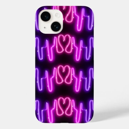 Neon Heart Beat iPhone  iPad case