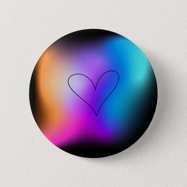 Neon Heart Button (Front)