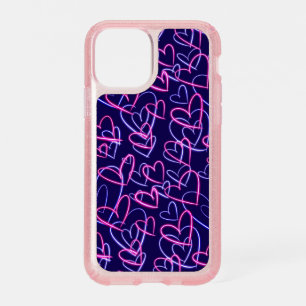 Neon Heart Glow Speck iPhone 11 Pro Case