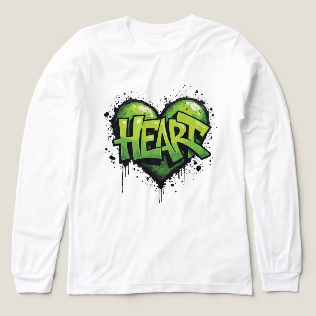 Neon Heartbeat Tri-Blend Shirt (Design Front)