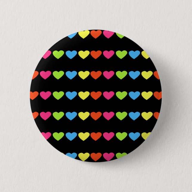 Neon Hearts Button (Front)