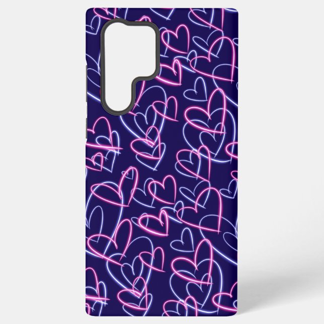 Neon Hearts Samsung Galaxy Case (Back)