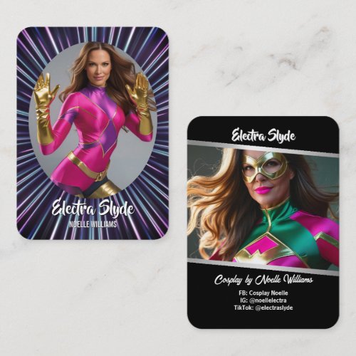 Neon Hero Glow Coscards Cosplay Trading Cards
