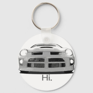 Neon "Hi." Keychain