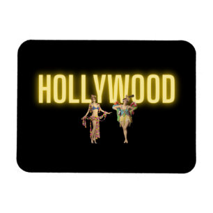 Neon Hollywood & Vintage Beauties Magnet