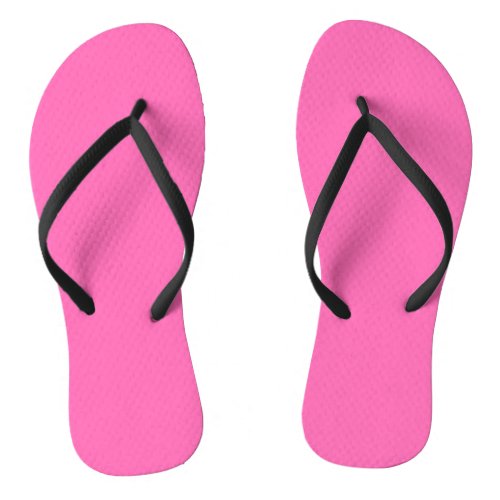 Neon Hot Pink Custom Classic Flip Flops