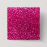 Neon hot pink glitter button