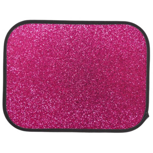 Neon hot pink glitter car floor mat