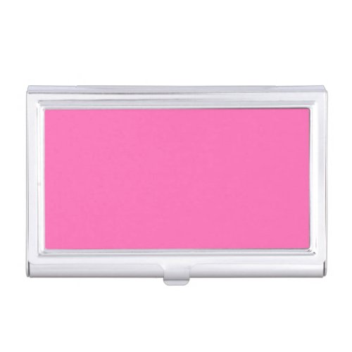 Neon Hot Pink Solid Color  Classic Business Card Case