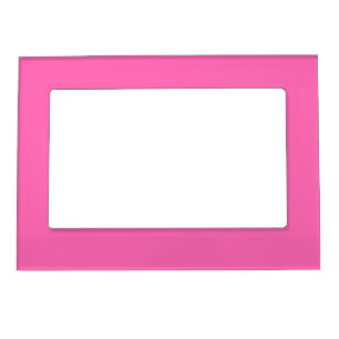 Neon Hot Pink Solid Color   Classic Magnetic Frame