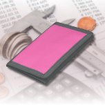 Neon Hot Pink Solid Color | Classic Trifold Wallet<br><div class="desc">Neon Hot Pink - Introducing the timeless allure of the Solid Color Design: a captivating blend of classic form and elegant simplicity. This design is a celebration of the power and beauty found in a single, striking hue. Exuding sophistication, the solid color design embraces the essence of minimalism, making it...</div>